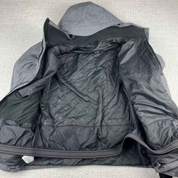 Salomon Stormslide Parka Jacket Ski Winter  Men Size L Dark Heater Grey READ** - Picture 9 of 16